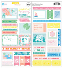 6x12 Cardstock Stickers-Pinkfresh Studio-Sunshine On My Mind