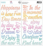 Puffy Title Stickers-The Simple Things-Pinkfresh Studio