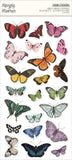 Butterfly & Floral Foam Stickers-Simple Stories Vintage Essentials Color Palette