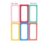 March Labels-Elle's Studio plaid frame