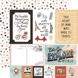Explore Journaling Cards 12x12 Paper-Echo Park Let's Take The Trip