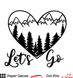 A Heart for the Outdoors-Free Cut File