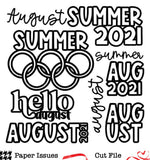 August Titles-Free Cut File