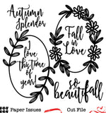 Beautifall Ovals-Free Cut File