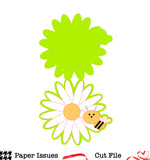 Bee Happy Card Free Cut File