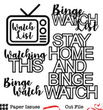 Binge Watch-Free Cut File