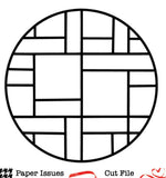 Circle Grid for 3x3-Free Cut File