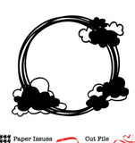 Cloudy Circle Free Cut File