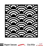 Connected Rainbows Background-Free Cut File