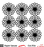Dahlia Background-Free Cut File
