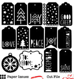 December Tags-Free Cut File