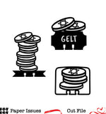 Dexcember Gelt Coins-Free Cut File