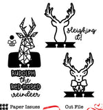 Dexcember Reindeer-Free Cut File
