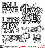 Fall Fill-ins-Free Cut File