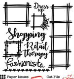 Fashionista Frames-Free Cut File