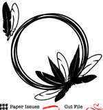 Feather Wreath Free Cut File