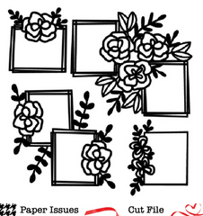 Flower Frames-Free Cut File