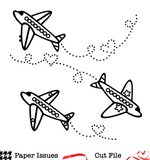 Flying The Friendly Skies-Free Cut File