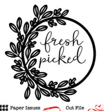 Fresh Picked Wreath-Free Cut File