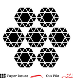 Geo Hexagon Background-Free Cut File