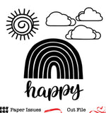 Happy Sunny Days-Free Cut File