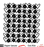 Hearts & Blooms Background- Free Cut File