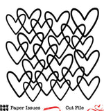 Interlocking Hearts Background Free Cut File