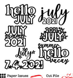 July-Free Cut File