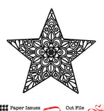 Layered Mandala Star-Free Cut File