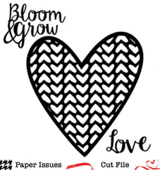 Love in Full Bloom Free Cut File