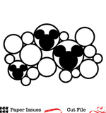 Mickey Bubble Background-Free Cut File