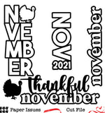 November Titles-Free Cut File