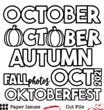 October Titles-Free Cut File