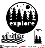 Out In The Woods Adventure-Free Cut File