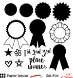 Build Your Own Prize Ribbon Free Cut File