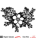 Tropical Floral Swag Free Cut File