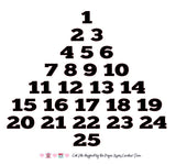 Advent Calendar Tree Free Cut File