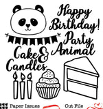 Party Animal-Free Cut File