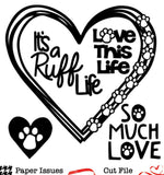 Pawprints On My Heart-Free Cut File