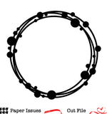 Polka Dot Wreath Free Cut File