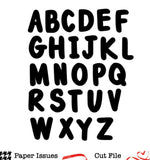 Puffy Solid Alpha-Free Cut File