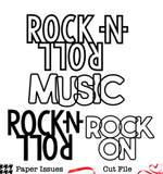 Rock N Roll-Free Cut File