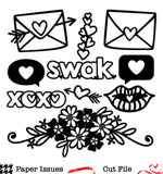 Sealed With A Kiss-Free Cut File
