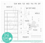Weekly Task Bar Calendar Builder Clear Stamp-Ink Blot Shop