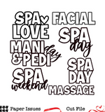 Spa Day Titles-Free Cut File