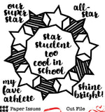 Star Student Wreath-Free Cut File