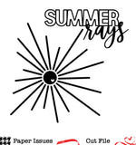Summer Rays-Free Cut File