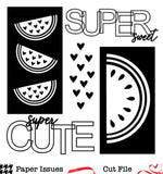 Sweet Watermelon TN Pages-Free Cut File