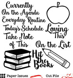 Take Note of Today Free Cut File