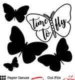 Time To Fly-Free Cut File